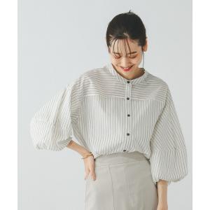 「GLOBAL WORK」 7分袖ブラウス LARGE ホワイト系その他 レディース