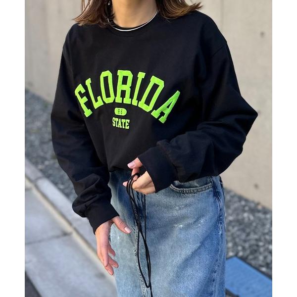 「mi via loca」 長袖カットソー X-LARGE ブラック レディース