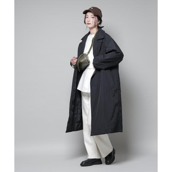 「NANO universe」 チェスターコート M ブラック レディース