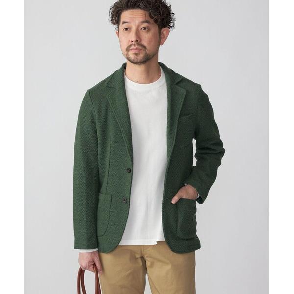 「SHIPS」 テーラードジャケット MEDIUM グリーン メンズ