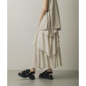 「SENSE OF PLACE by URBAN RESEARCH」 フリルスカート ONE アイボリー レディース