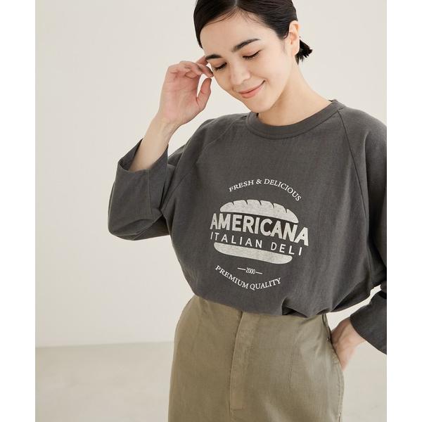 「AMERICANA」 7分袖カットソー FREE スミクロ レディース