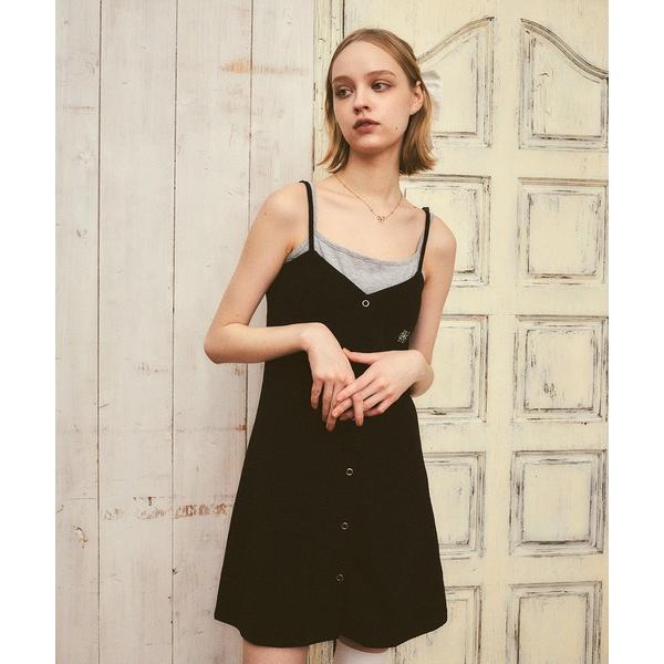 「RUBY AND YOU」 キャミソールワンピース FREE ブラック レディース