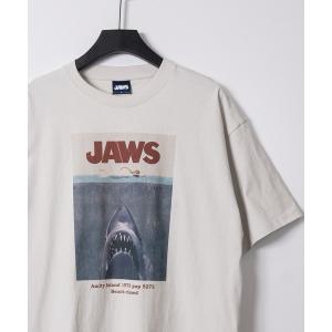 tシャツ 「15」「JAWS/ジョーズ」ポスタープリント ユーズドライク半袖Tシャツ メンズ レディース
