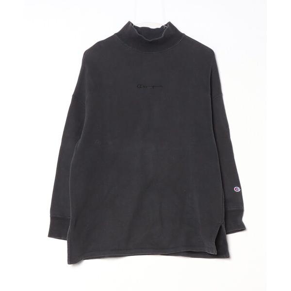 「Champion」 スウェットカットソー M ブラック レディース