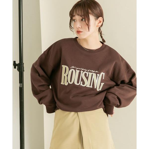 「KBF」 スウェットカットソー ONE ブラウン レディース