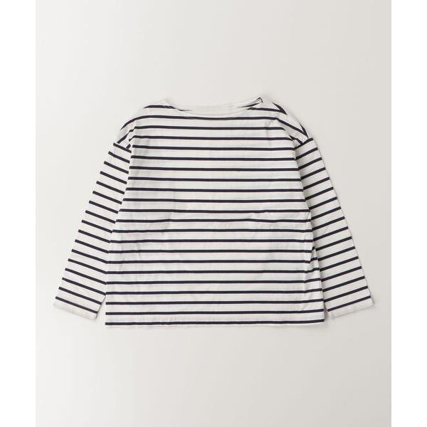 「EAST END HIGHLANDERS」 「KIDS」ボーダー柄長袖カットソー 110 ネイビー...