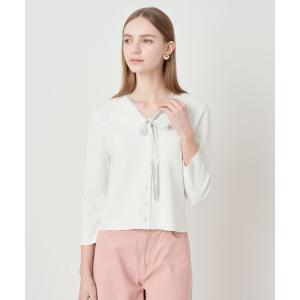 カーディガン ステップビジューカーディガン レディース