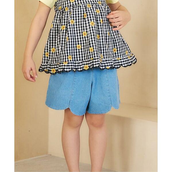 パンツ 「26年夏新作/新色追加」スカラップハートポケットきゅんパンツ_ショート キッズ 子供服 女...