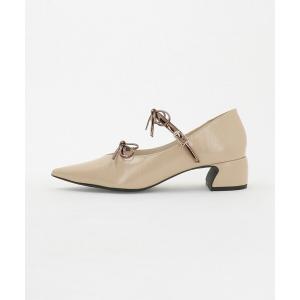 パンプス 「SY」 ポインテッド ダブル リボン パンプス40↑