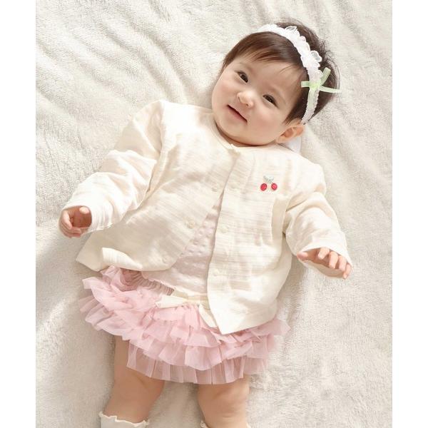 カーディガン ワンポイントカーデ キッズ 子供服 男の子 女の子