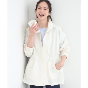 ブルゾン アウター 「防花粉/S-LL」女性らしさあふれる 軽やかスタンドブルゾン レディース