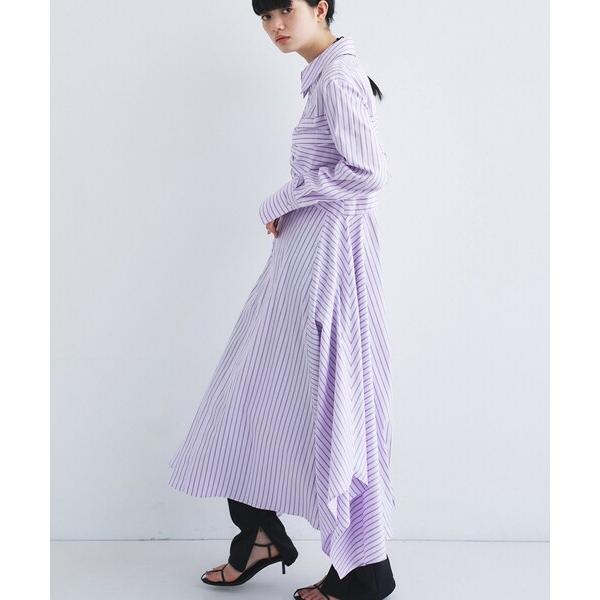 ワンピース stripe shirt dress