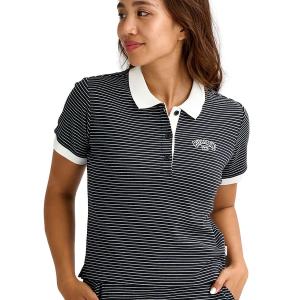 ポロシャツ ポロ BILLABONG/ビラボン レディース ポロシャツ STRIPED RIB POLO SHIRT BG013301 レディース