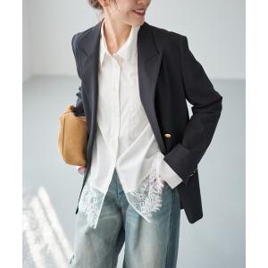 ブラウス シャツ 「手洗い可 / 追加」レースタイプライターシャツ レディース