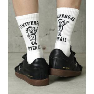 靴下 07”「UNIVERSAL OVERALL」3足セット カレッジ ＆ WINDY バックロゴ クルーソックス メンズ レディース