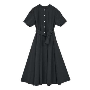 ワンピース 半袖 「l’heritage martinique/レリタージュ マルティニーク」リネンコットンストレッチワンピース