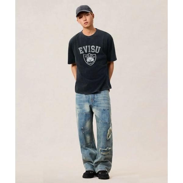 tシャツ 「EVISU」EJ，EVISU RAIDERS S/S TEE / チャコールグレー 「2...