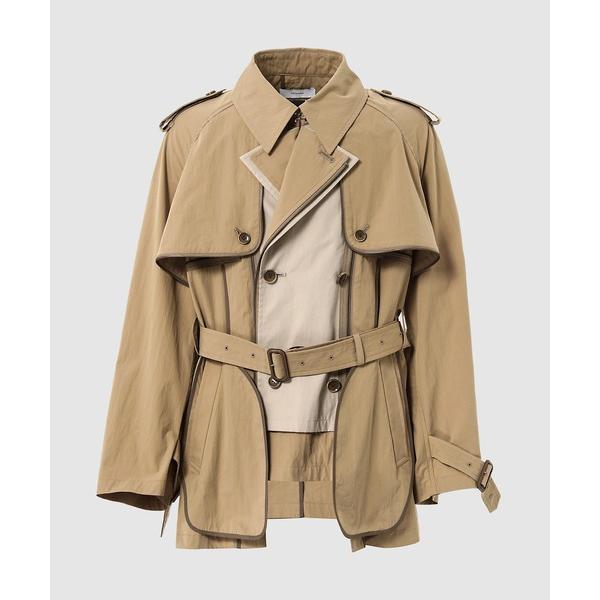 トレンチコート コート ZIPPER LAYERED TRENCH COAT メンズ