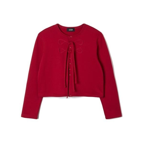 カーディガン ribbon cardigan レディース