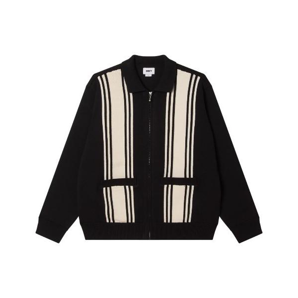 セーター ニット OBEY MATT ZIP UP SWEATER（オベイ マット ジップアップ セ...