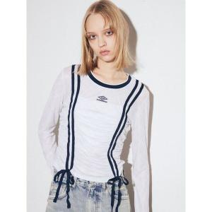 tシャツ 「UMBRO×EMODA」シアーロングスリーブTシャツ レディース