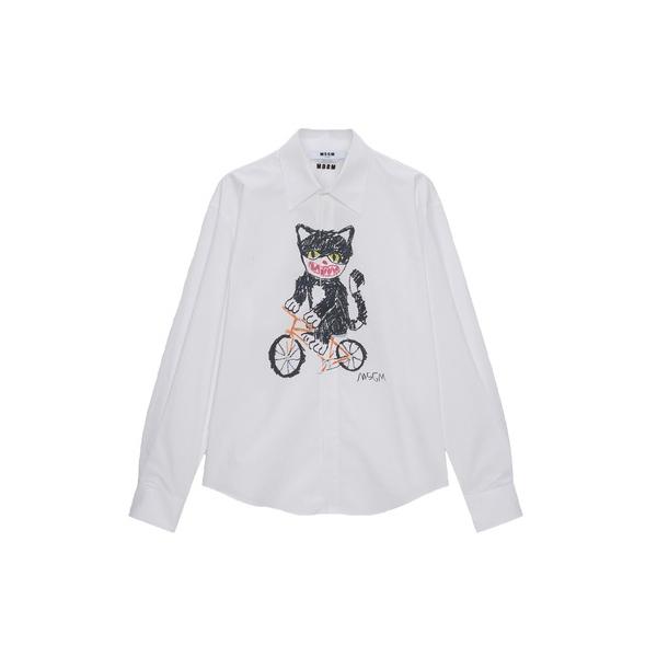 MSGM MSGM Bike Life Cats シャツ