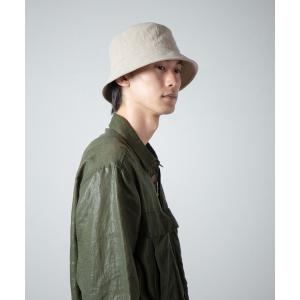 帽子 ハット Washable Linen Canvas Bucket Hat / ウォッシャブルリネンキャンバスバケットハット メンズ レディース