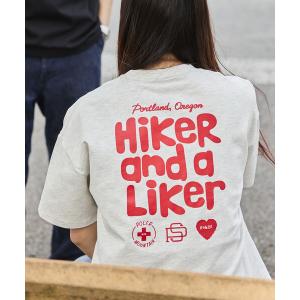 tシャツ 限定展開 POLeR×FREAK'S STORE/ポーラー 別注 ビッグシルエット バックプリント クルーネック Tシャツ メンズ レディース
