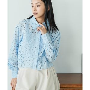 ブラウス シャツ カットレースブラウス レディース