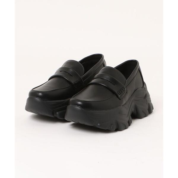 スニーカー 「厚底」チャンキーソールローファースニーカー 6594 レディース