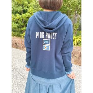 パーカー Pロゴ＆ネームワッペン使いパーカー レディース