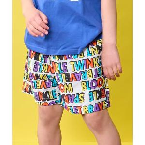 ハーフパンツ パンツ 短パン 「接触冷感」総柄ショートパンツ キッズ 子供服 男の子 女の子