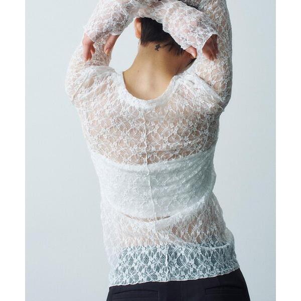 tシャツ 「Re」stretch lace tops レディース