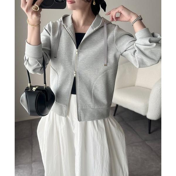 「Emma Taylor」 ジップアップパーカー FREE グレー レディース