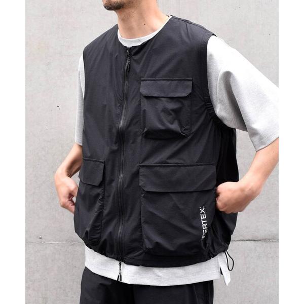 「SHIPS any」 ベスト X-LARGE ブラック メンズ