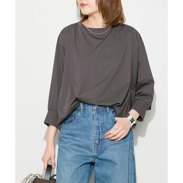 tシャツ プレーティングJERSEYドルマンプルオーバー レディース