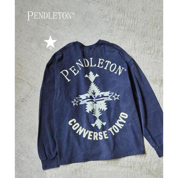 「PENDLETON」 長袖カットソー SMALL ネイビー レディース