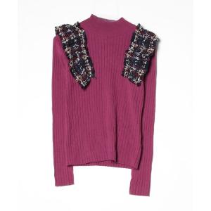 「Re.Verofonna」 長袖ニット MEDIUM パープル レディース