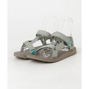 「Teva」 フラットサンダル 25cm ブルー レディース
