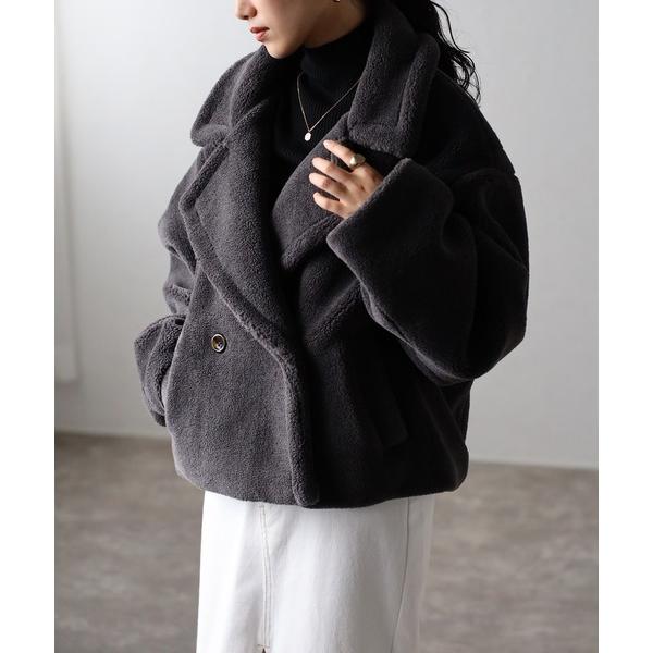 「r.」 ジャケット FREE チャコールグレー レディース