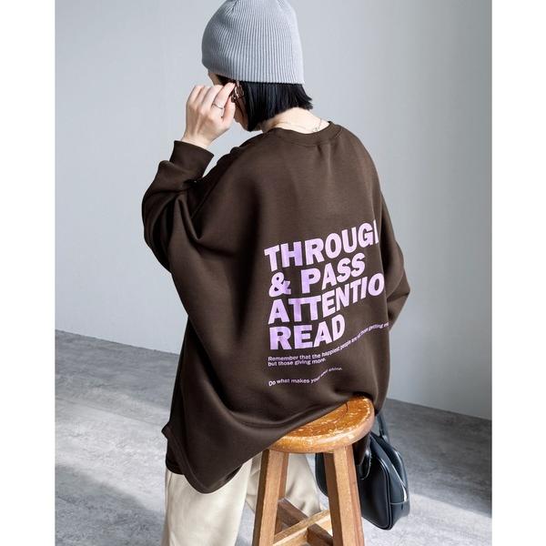 「reca」 スウェットカットソー FREE ダークブラウン レディース