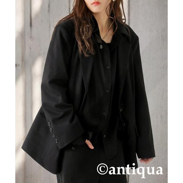 「antiqua」 「kyo」ジャケット ONESIZE ブラック レディース