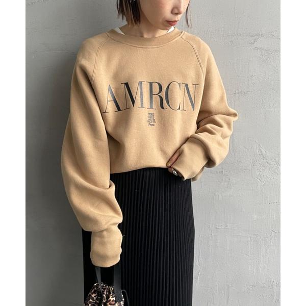 「AMERICANA」 スウェットカットソー ONE SIZE キャメル レディース