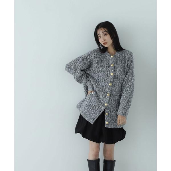 「NATURAL BEAUTY BASIC」 ニットカーディガン FREE グレー系その他 レディー...