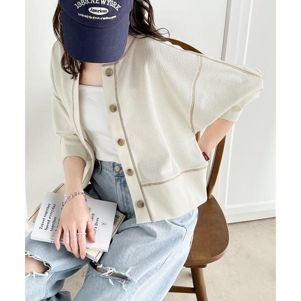 「Java」 カーディガン MEDIUM アイボリー レディース