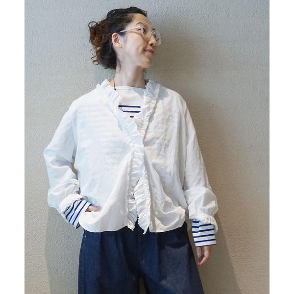 「JOURNAL STANDARD LUXE」 長袖ブラウス FREE ホワイト レディース