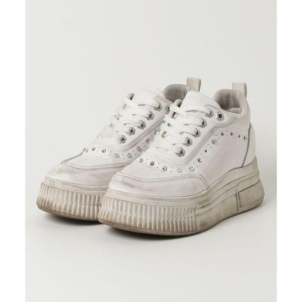 「R&amp;E」 ローカットスニーカー L ホワイト レディース