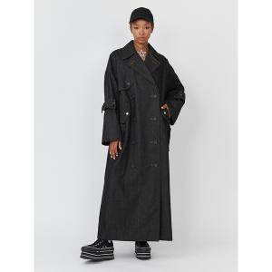 「PAMEO POSE」 チェスターコート LONG ブラック レディース