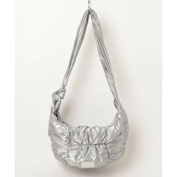 「Java」 ワンポイントショルダーバッグ - シルバー レディース